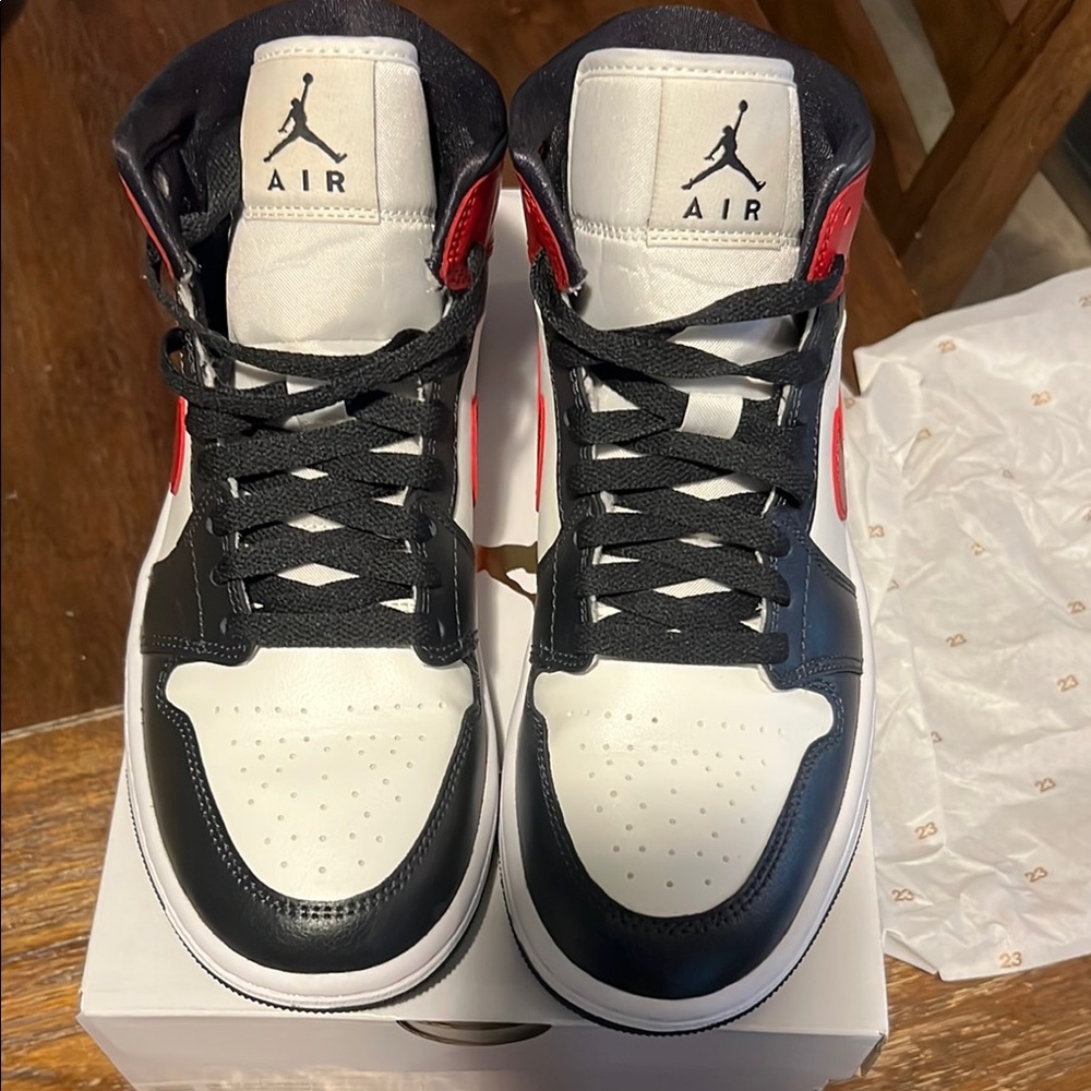 Air Jordan Black and White Sneakers